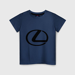 Футболка хлопковая детская Logo lexus, цвет: тёмно-синий