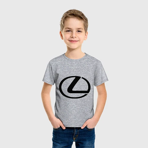 Детская футболка Logo lexus / Меланж – фото 3