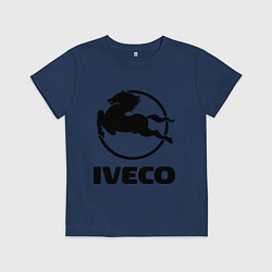 Футболка хлопковая детская Iveco, цвет: тёмно-синий
