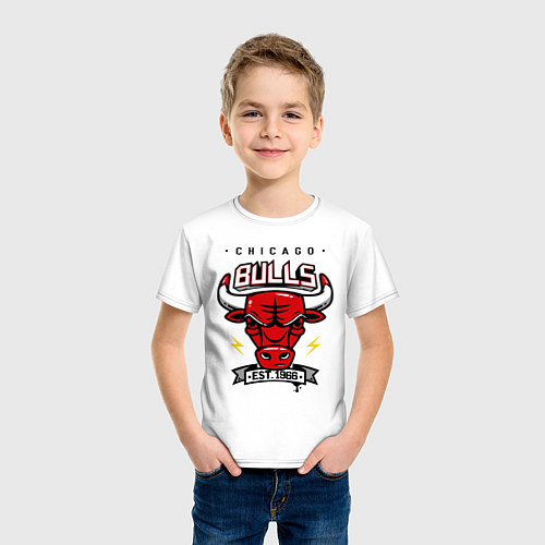 Детская футболка Chicago Bulls est. 1966 / Белый – фото 3