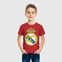 Футболка хлопковая детская Real Madrid FC, цвет: красный — фото 2