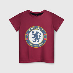 Футболка хлопковая детская Chelsea FC, цвет: маджента