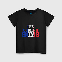 Футболка хлопковая детская France: I'ts coming home, цвет: черный