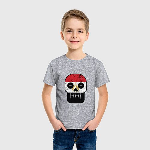 Детская футболка Egypt Skull / Меланж – фото 3