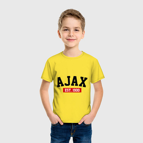 Детская футболка FC Ajax Est. 1900 / Желтый – фото 3