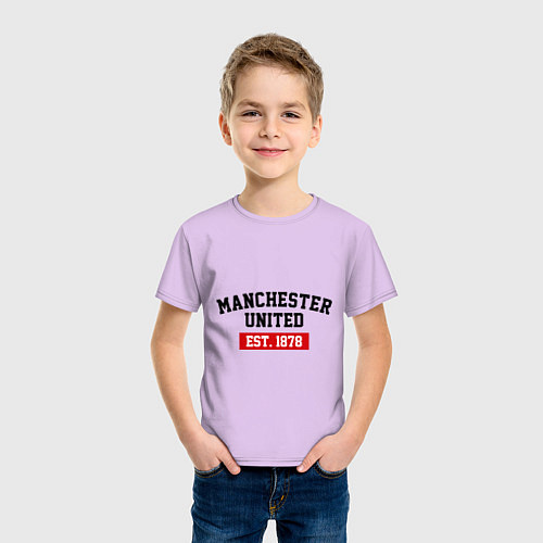 Детская футболка FC Manchester United Est. 1878 / Лаванда – фото 3