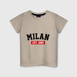 Детская футболка FC Milan Est. 1899