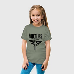 Футболка хлопковая детская Fireflies: Look for the Light, цвет: авокадо — фото 2