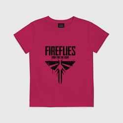 Футболка хлопковая детская Fireflies: Look for the Light, цвет: маджента