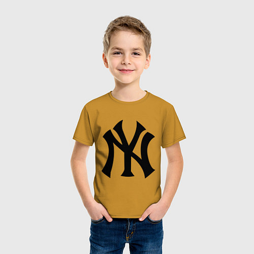 Детская футболка New York Yankees / Горчичный – фото 3