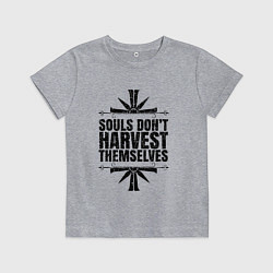 Футболка хлопковая детская Harvest Themselves, цвет: меланж