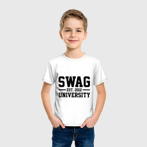 Детская футболка Swag University / Белый – фото 3