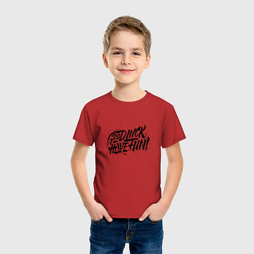 Детская футболка GLHF / Красный – фото 3