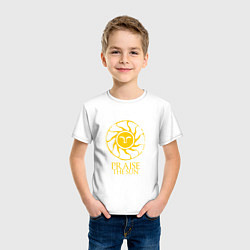 Футболка хлопковая детская Praise The Sun, цвет: белый — фото 2