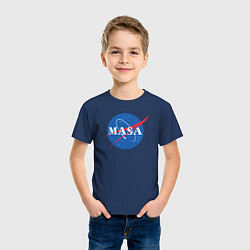 Футболка хлопковая детская NASA: Masa, цвет: тёмно-синий — фото 2