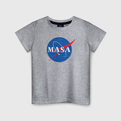 Футболка хлопковая детская NASA: Masa, цвет: меланж