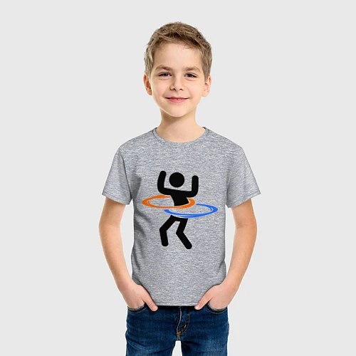 Детская футболка Portal Рoops / Меланж – фото 3