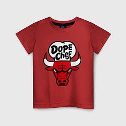 Футболка хлопковая детская Chicago Dope Chef, цвет: красный