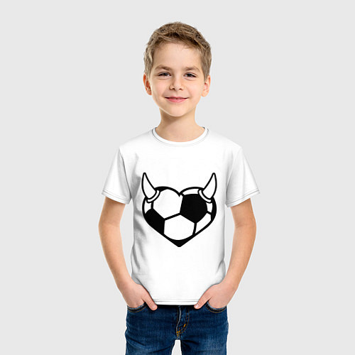 Детская футболка Football Love / Белый – фото 3