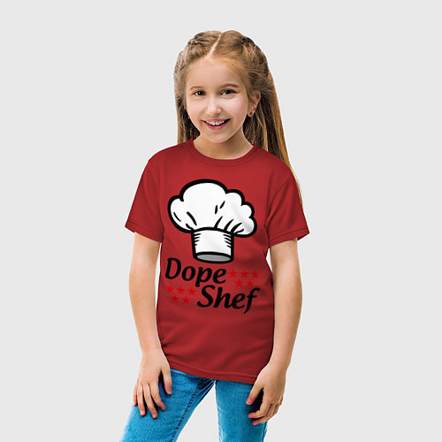 Детская футболка World Dope Shef / Красный – фото 4