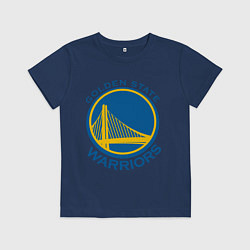 Футболка хлопковая детская Golden state Warriors, цвет: тёмно-синий