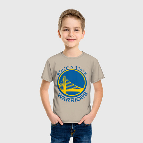 Детская футболка Golden state Warriors / Миндальный – фото 3