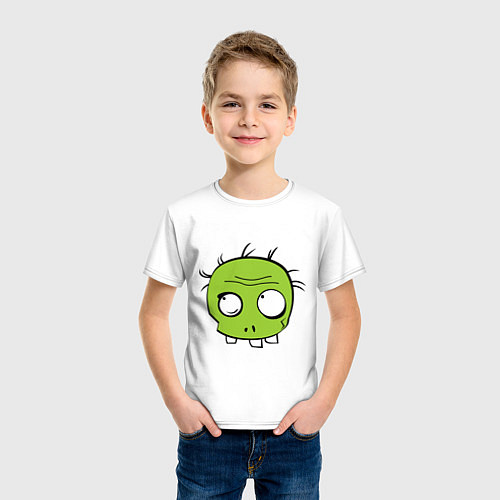 Детская футболка Zombie (plant) / Белый – фото 3