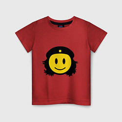 Футболка хлопковая детская Смайл Че Гевара, цвет: красный