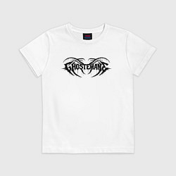 Футболка хлопковая детская Ghostemane, цвет: белый