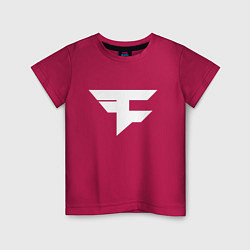 Футболка хлопковая детская FAZE Symbol, цвет: маджента