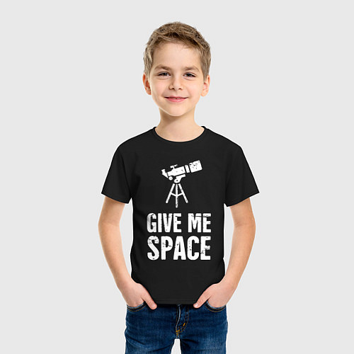 Детская футболка Give me Space / Черный – фото 3