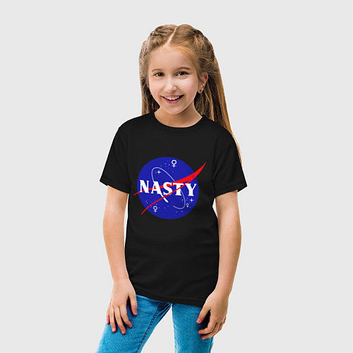 Детская футболка Nasty NASA / Черный – фото 4