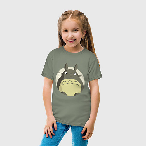 Детская футболка Тоторо удивленный / Авокадо – фото 4