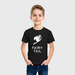 Футболка хлопковая детская Fairy Tail, цвет: черный — фото 2