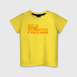 Футболка хлопковая детская Pulp Fiction, цвет: желтый