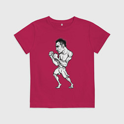 Футболка хлопковая детская Tony Ferguson art, цвет: маджента