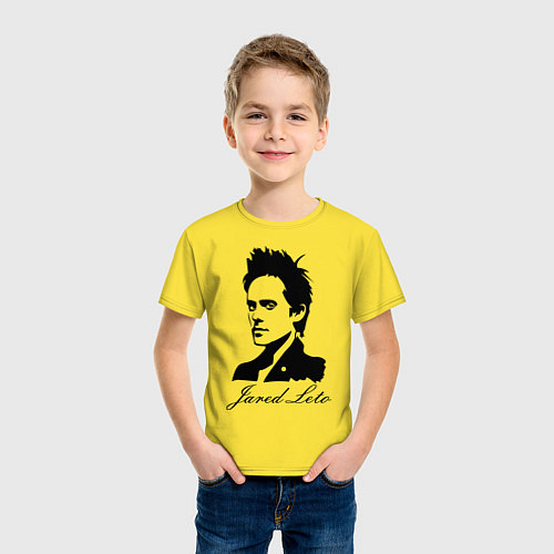 Детская футболка Jared Leto / Желтый – фото 3