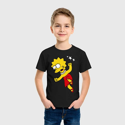 Детская футболка Лиза: бой без правил / Черный – фото 3