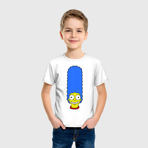 Детская футболка Marge Face / Белый – фото 3