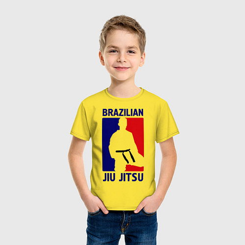 Детская футболка Brazilian Jiu jitsu / Желтый – фото 3