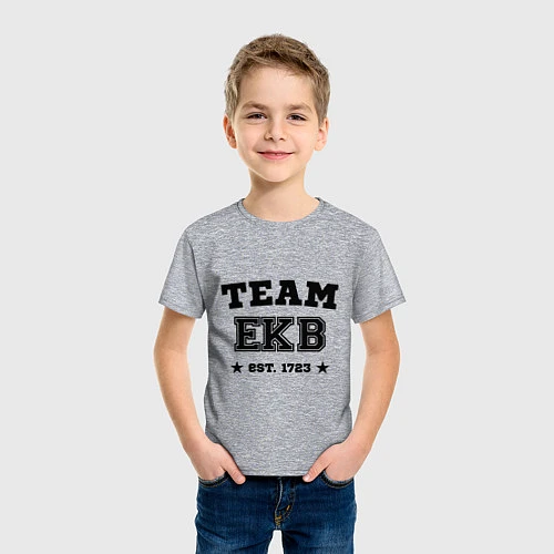 Детская футболка Team EKB est. 1723 / Меланж – фото 3