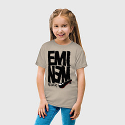 Футболка хлопковая детская Eminem recovery, цвет: миндальный — фото 2