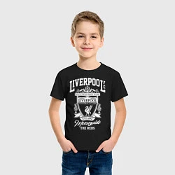 Футболка хлопковая детская Liverpool: Est 1892, цвет: черный — фото 2