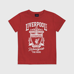 Футболка хлопковая детская Liverpool: Est 1892, цвет: красный