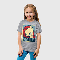 Футболка хлопковая детская MLP: Smile, цвет: меланж — фото 2