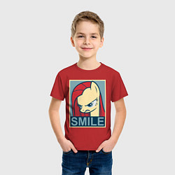 Футболка хлопковая детская MLP: Smile, цвет: красный — фото 2