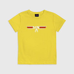 Футболка хлопковая детская Alt N7 Wings, цвет: желтый