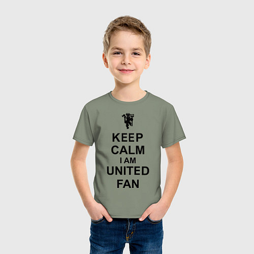 Детская футболка Keep Calm & United fan / Авокадо – фото 3