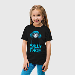 Футболка хлопковая детская Sally Face, цвет: черный — фото 2