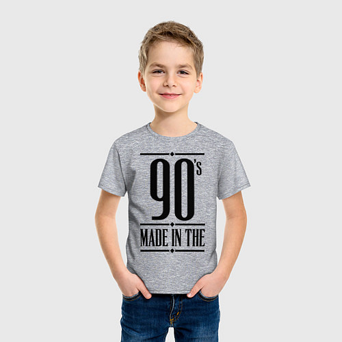 Детская футболка Made in the 90s / Меланж – фото 3